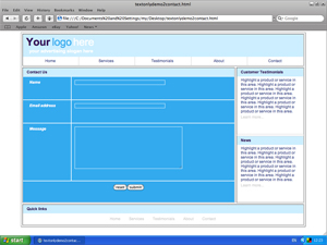 text only web sites from £20.00