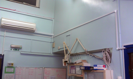 ethernet network cable trunking installation in veterinary clinc in welwyn garden city hertfordshire
