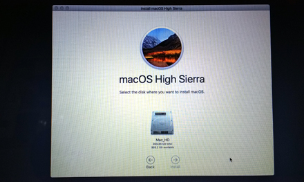 imac macos high sierra installation stevenage hertfordshire