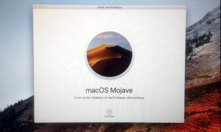 imac macos mojave installation mstevenage hertfordshire