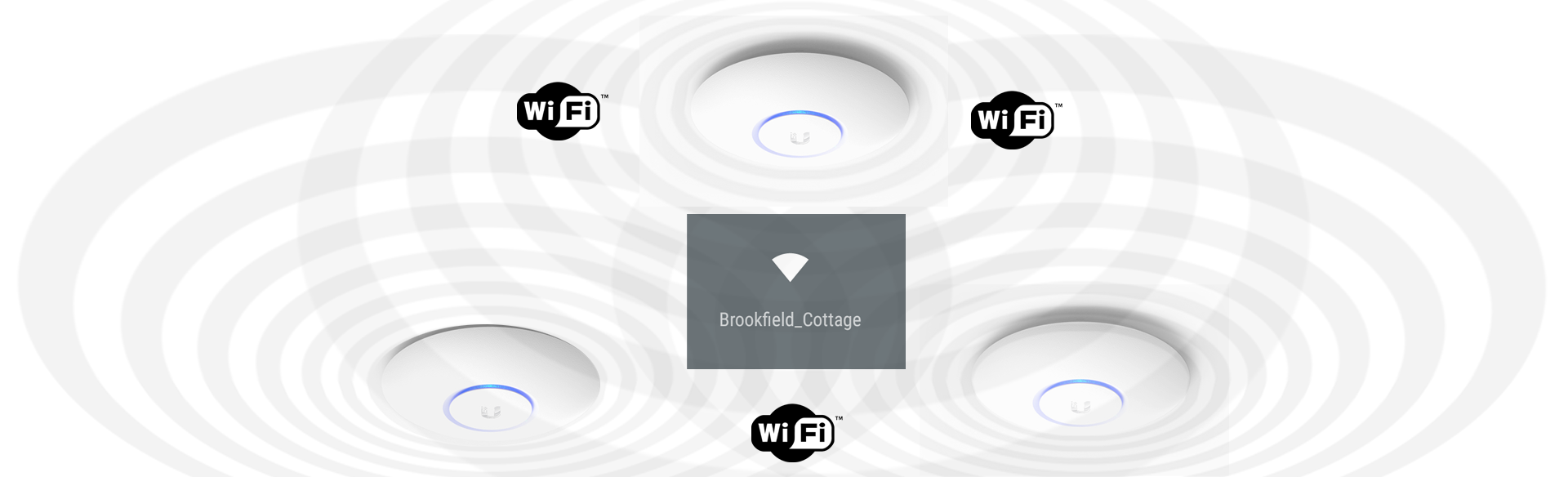 picture of a WIFI network installation in hertfordshire