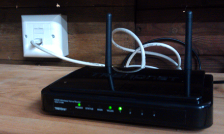 wireless network install in barn